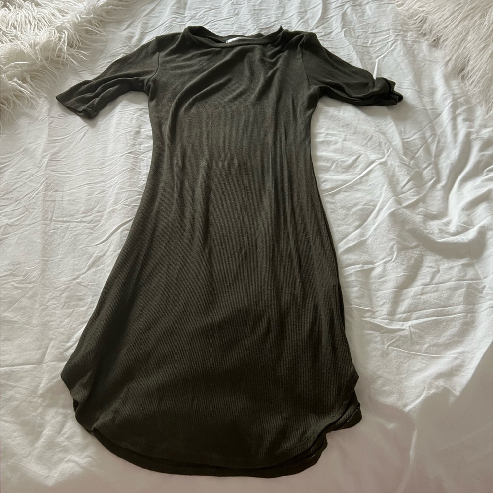 Olive Green Midi Dress